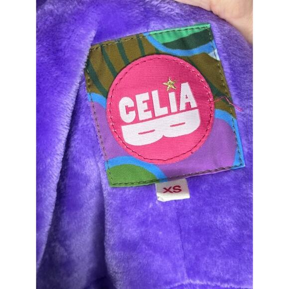 CELIAB Celia B Sz XS Floral Puffer Coat Jacket Baldy - Picture 3 of 10